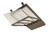 Keystone | KT-ALED340PS-VL2-OSA-NM-8CSB-VDIM/G2 | LED Area Light, 340/290/210W Selectable, 3000/4000/5000K, Dimmable, 120-277V