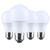 Satco | S14330 | 12 Watt LED A19 5000K CCT Medium Base Plastic 120 Volt 4-Pack