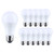 Satco | S14343 | 15 Watt LED A19 5000K CCT Medium Base Plastic 120 Volt 12-Pack