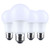 Satco | S14353 | 9.8 Watt LED A19 2700K CCT Medium Base Plastic 120 Volt 4-Pack