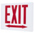 Satco | 67-323 | Exit Sign Panel Accessory White Glass Panel Red EXIT Signage Double Direction Arrow For Use with Steel Chicago Signs and