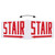 Satco | 67-374 | Edge Lit Exit Sign Double-Sided Panel Accessory White Double-Face Plastic Panel Red STAIR Signage Right/Left Direction A