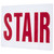 Satco | 67-324 | Exit Sign Panel Accessory White Glass Panel Red STAIR Signage No Arrows For Use with Steel Chicago Signs and Combos