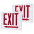 Satco | 67-331 | Exit Sign Double-Sided Panel Kit Accessory Two White Glass Panels Red EXIT Signage One Panel Has Right Direction Arrow T