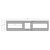 Lotus RIP-S-358 3 5/8" Square Hole Flat 26" Rough-in Plate for L3G-SST and L3G-SSW