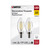 Satco S21817 | 3 Watt B11 LED; Clear; Candelabra Base; 2700K; 200 Lumens; 120 Volt; 2-Pack