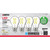 Satco S12437 | 10.5 Watt A19 LED; 75 Watt Replacement; Clear; Medium base; 3000K; 120 Volt; 4-Pack