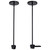 Satco TP279 Adjustable Track Pendant Kit, Black Finish, H-Style - view 2