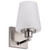Satco 60-8221 Lune, 1 Light Vanity, Brushed Nickel Finish, Etched White Glass - view 5