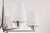 Satco 60-8225 Lune, 5 Light Chandelier, Brushed Nickel Finish, Etched White Glass - view 8