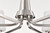 Satco 60-8226 Lune, 6 Light Chandelier, Brushed Nickel Finish, Etched White Glass - view 8