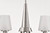 Satco 60-8226 Lune, 6 Light Chandelier, Brushed Nickel Finish, Etched White Glass - view 9