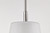 Satco 60-8227 Lune, Mini Pendant, Brushed Nickel Finish, Etched White Glass - view 7