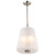 Satco 60-8228 Lune, 3 Light Pendant, Brushed Nickel Finish, Etched White Glass - view 6