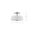 Satco 60-8229 Lune, 3 Light Semi-Flush, Brushed Nickel Finish, Etched White Glass - view 12