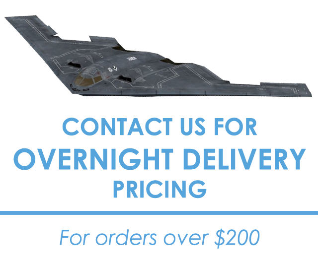 Contact Us for Overnight Delivery Pricing for Orders Over $200