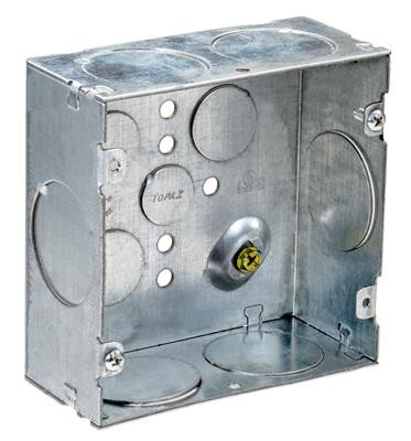 Grounding Emboss Topaz B8455 | B8455 4-11/16-inch Welded Box 2-1/8-inch Deep with 1-1/4 ...