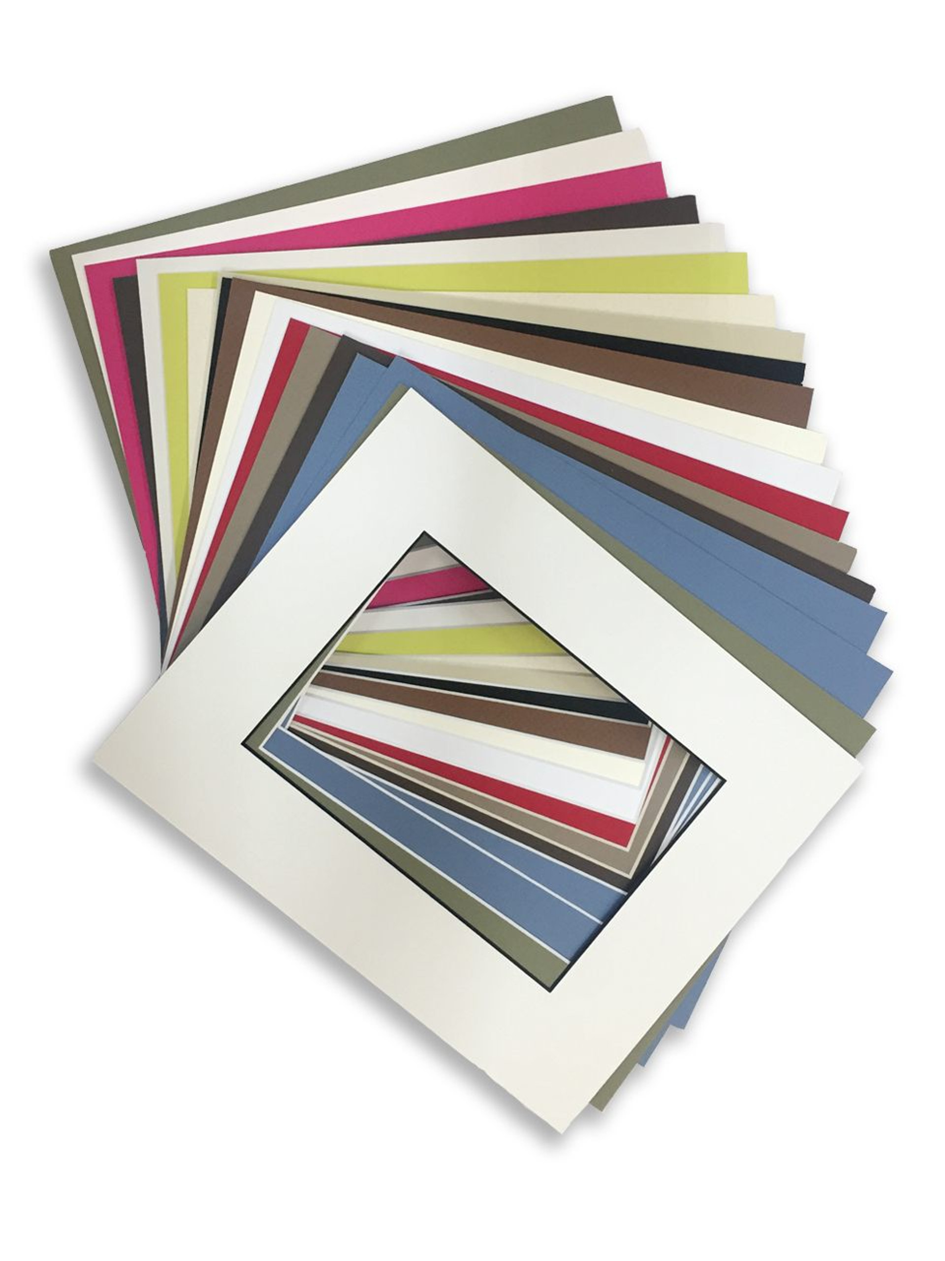 11x14 Mat with 8x10 Opening Bulk Bevel Cut Mat Boards