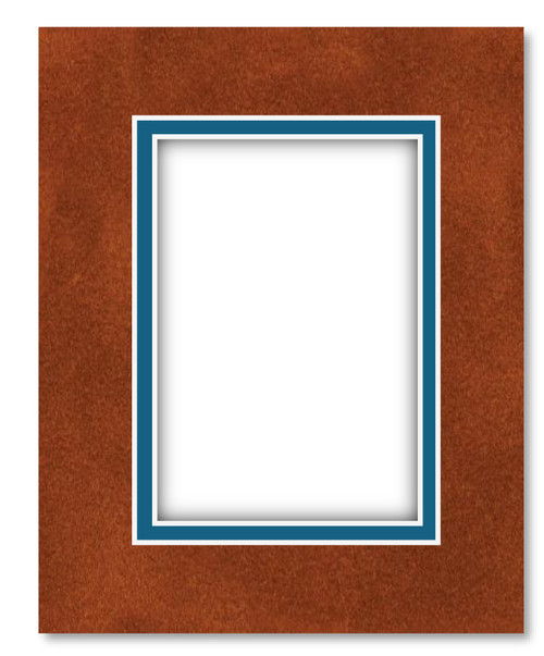 8x10 Premium Suede Double Mat Board