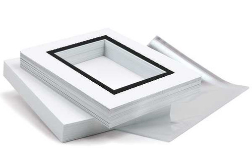 [up to] 14x18 DOUBLE Mat Board SHOW KIT - 25 PACK
