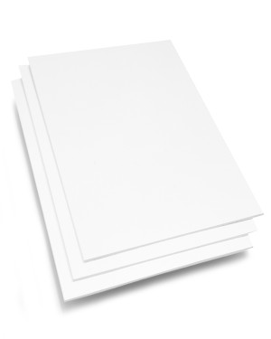  topseller100, Pack of 50 Sheets 8x10 Uncut matboard/mat Boards  (White)