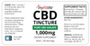 Label for 1,000mg PURE CBD Healthy Blend TINCTURE - NO THC