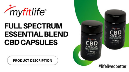 FULL SPECTRUM ESSENTIAL BLEND CBD CAPSULES by MY FIT LIFE