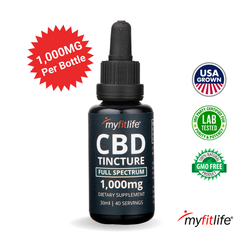 My Fit Life 1,000mg Full Spectrum CBD Tincture.