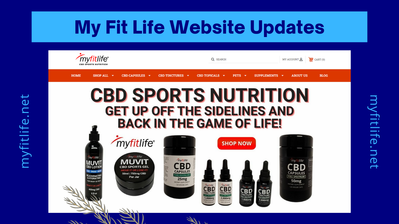 MY FIT LIFE CBD WEBSITE UPDATES APRIL 2022 My Fit Life