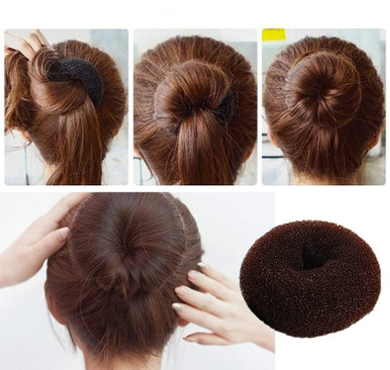 Hair Donut Perfect Hairstyle 20 CM Extra Large Size Bun Helper Styler –  thehairdonut.com