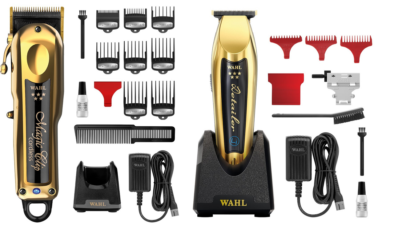 Wahl Cordless Magic Clipper & Detailer Li Trimmer Gold DUO