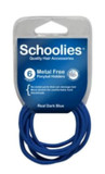Schoolies Metal Free Ponytail Holders 6 Pack - Assorted Colours