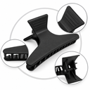 Black Large Butterfly Clips 12pk