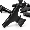 Black Large Butterfly Clips 12pk