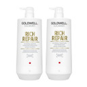 Goldwell Dualsenses Rich Repair 1Litre Shampoo & Conditioner Duo