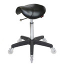 High Quality Black Saddle Stool with Black Base