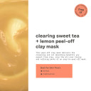 Freeman Clearing Sweet Tea + Lemon Peel-Off Clay Mask 15ml
