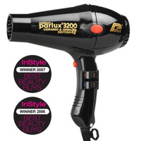 Parlux 3200 Ionic Ceramic Compact Hair Dryer - Black