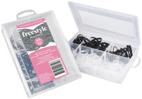 Freestyle Snag Free Hair Elastic  216pc Value pk - Black & Clear