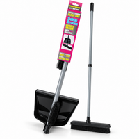 Salon Rubber Height Adjustable Broom