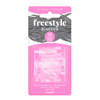 Freestyle Snag Free Hair Elastic CLEAR - 30pc