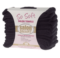 Salon Smart Microfibre Towels 10Pack - Black