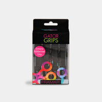 Framar Gator Grip Rubberised Clips 4Pack - Black