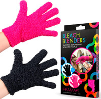 Framar Bleach Blenders Microfibre Gloves 2Pack  - Black & Pink