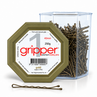 Gripper 40mm Bobby Pins - Gold