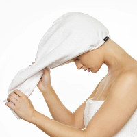 Bondi Boost The Quickie Microfibre Turban - White
