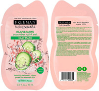 Freeman Rejuvenating Cucumber + Pink Salt Clay Mask 15ml