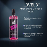 L3VEL3 Aftershave Cologne Rose 400ml