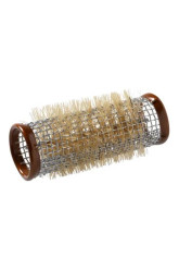 Metal Brush Roller Rose Pink 12 Pack 24mm