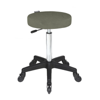 Turbo Stool Forest Green - Black Base - Click'n Clean Castor Wheels